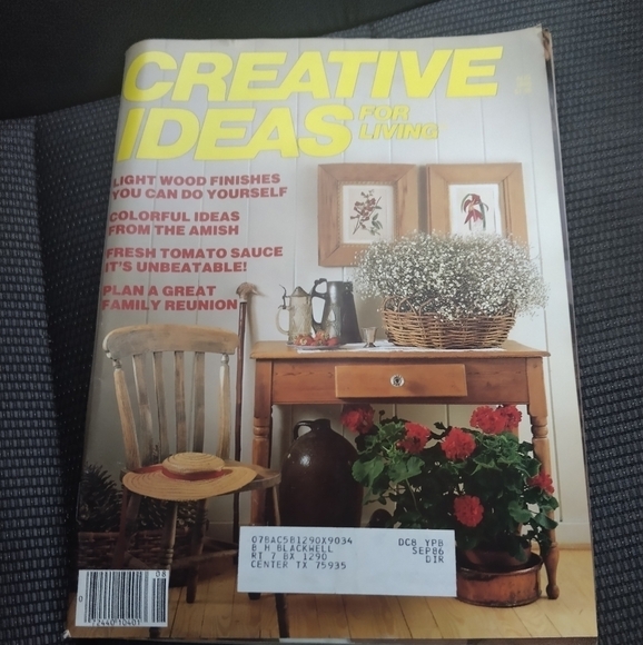 Creative Ideas for Living Magazine August 1986 Crafts Sewing - Picture 1 of 2